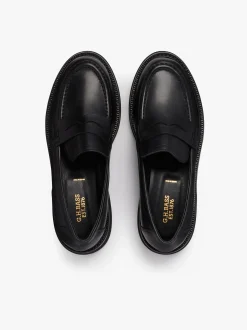 New Belmont Lug Penny Loafers Leather Women Chunky Loafers