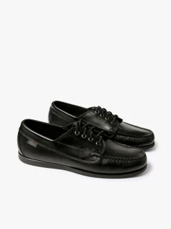Sale Camp Moc Jackman Black Leather Boots & Moccasins