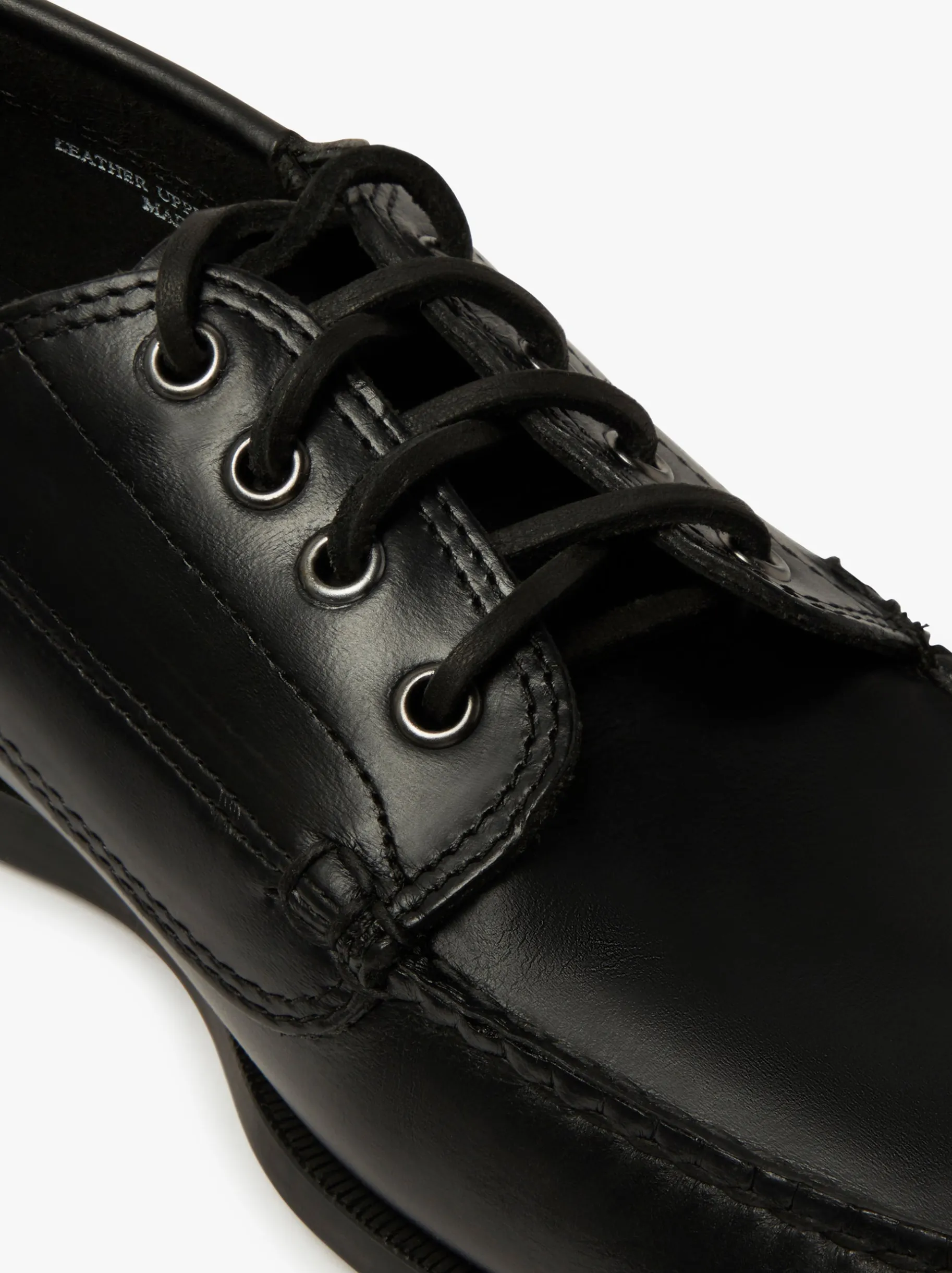 Sale Camp Moc Jackman Black Leather Boots & Moccasins