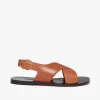 Hot Cross Strap Sandals Leather Women Sandals