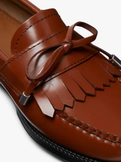 New Easy Weejuns Esther Bow Loafers Leather Women Penny Loafers