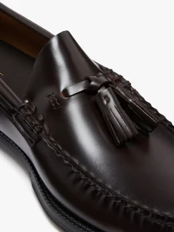 Online Easy Weejuns Larkin Tassel Loafers Chocolate leather Tassel Loafers