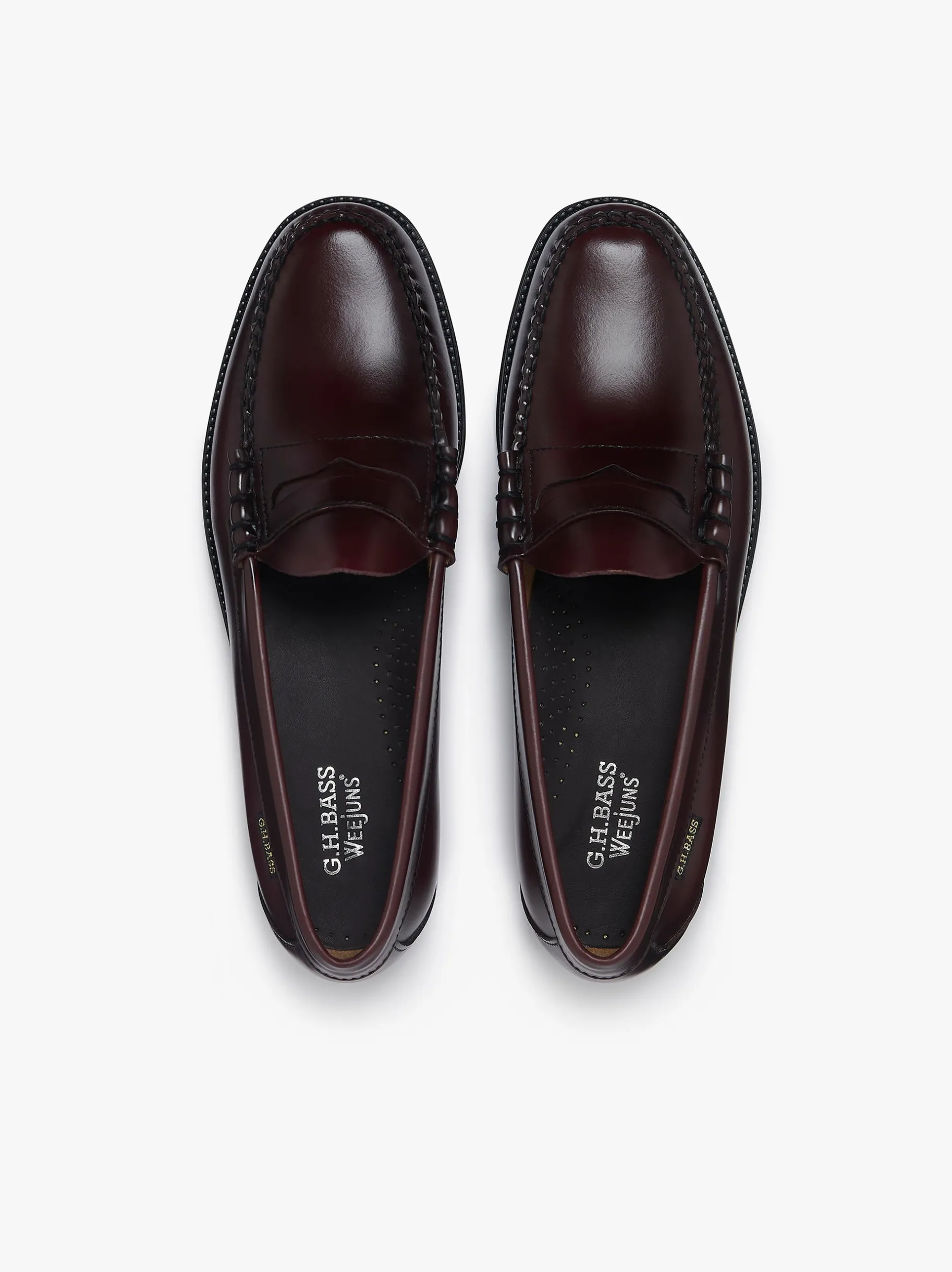 New Easy Weejuns Larson Flag Penny Loafers leather Penny Loafers