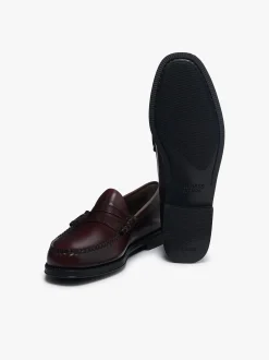 New Easy Weejuns Larson Flag Penny Loafers leather Penny Loafers