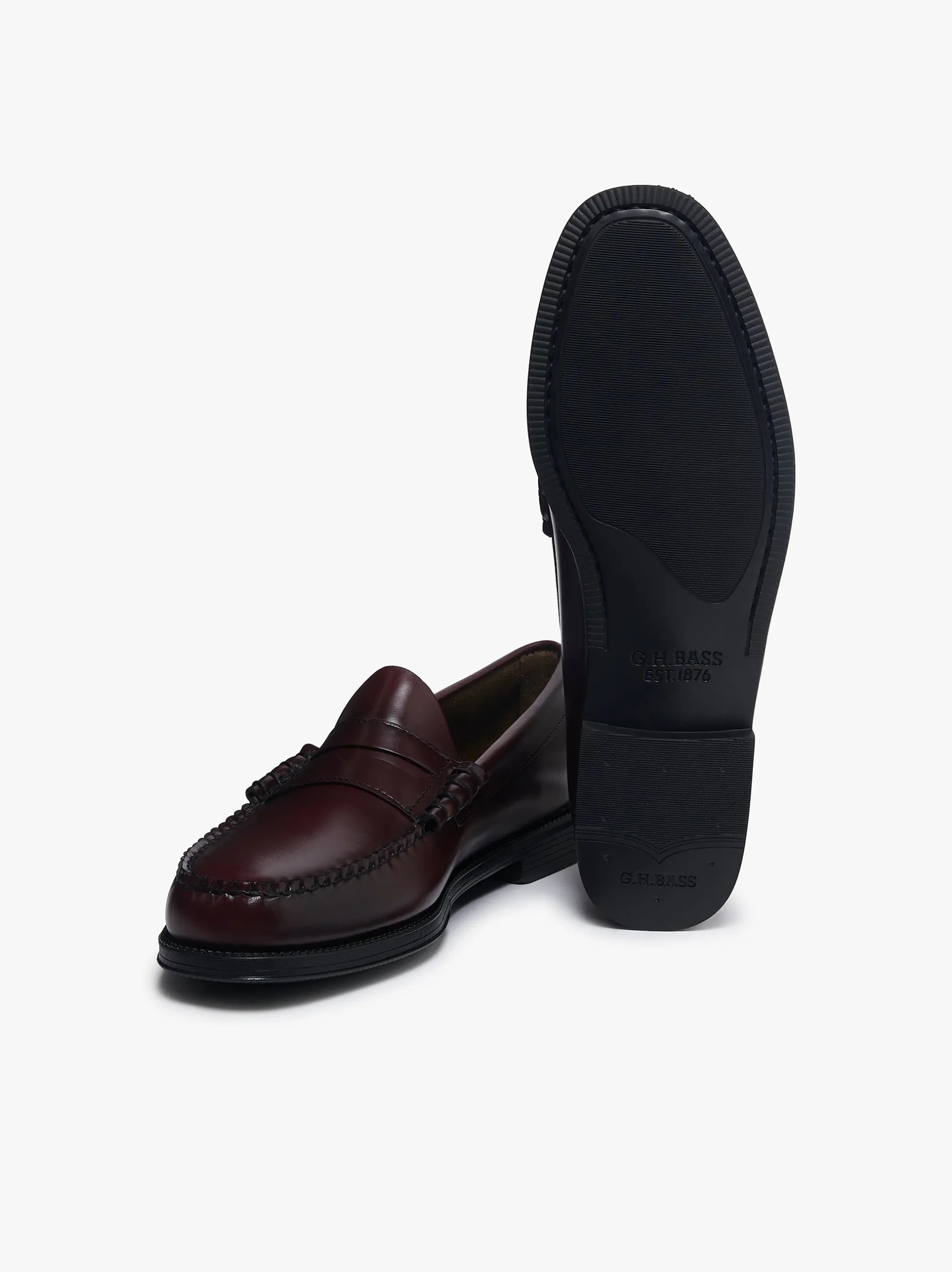 New Easy Weejuns Larson Flag Penny Loafers leather Penny Loafers