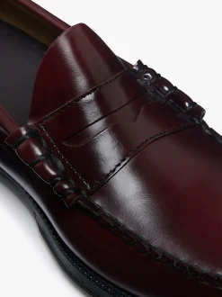 New Easy Weejuns Larson Flag Penny Loafers leather Penny Loafers