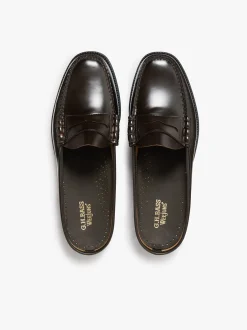 Outlet Easy Weejuns Larson Penny Slides brown Easy Weejuns