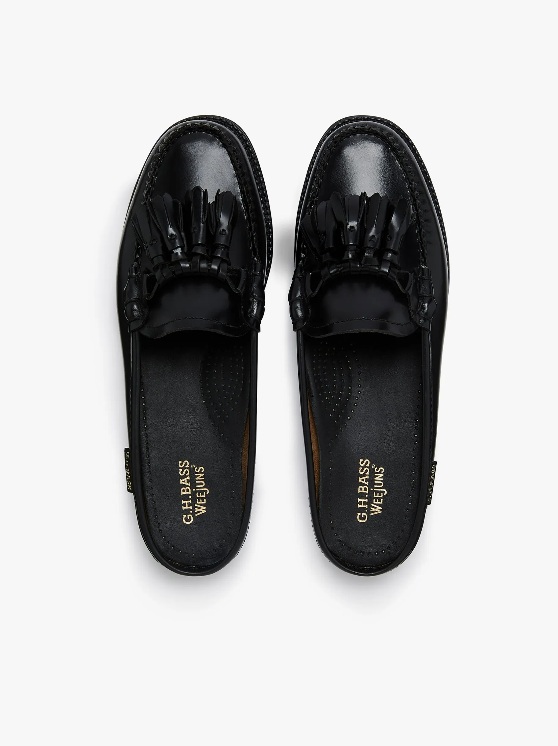 Outlet Easy Weejuns Tetra Tassel Slides Leather Women Tassel Loafers