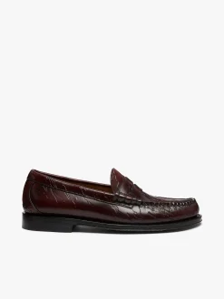 Discount x Maharishi Larson Penny Loafers Embossed Leather Penny Loafers