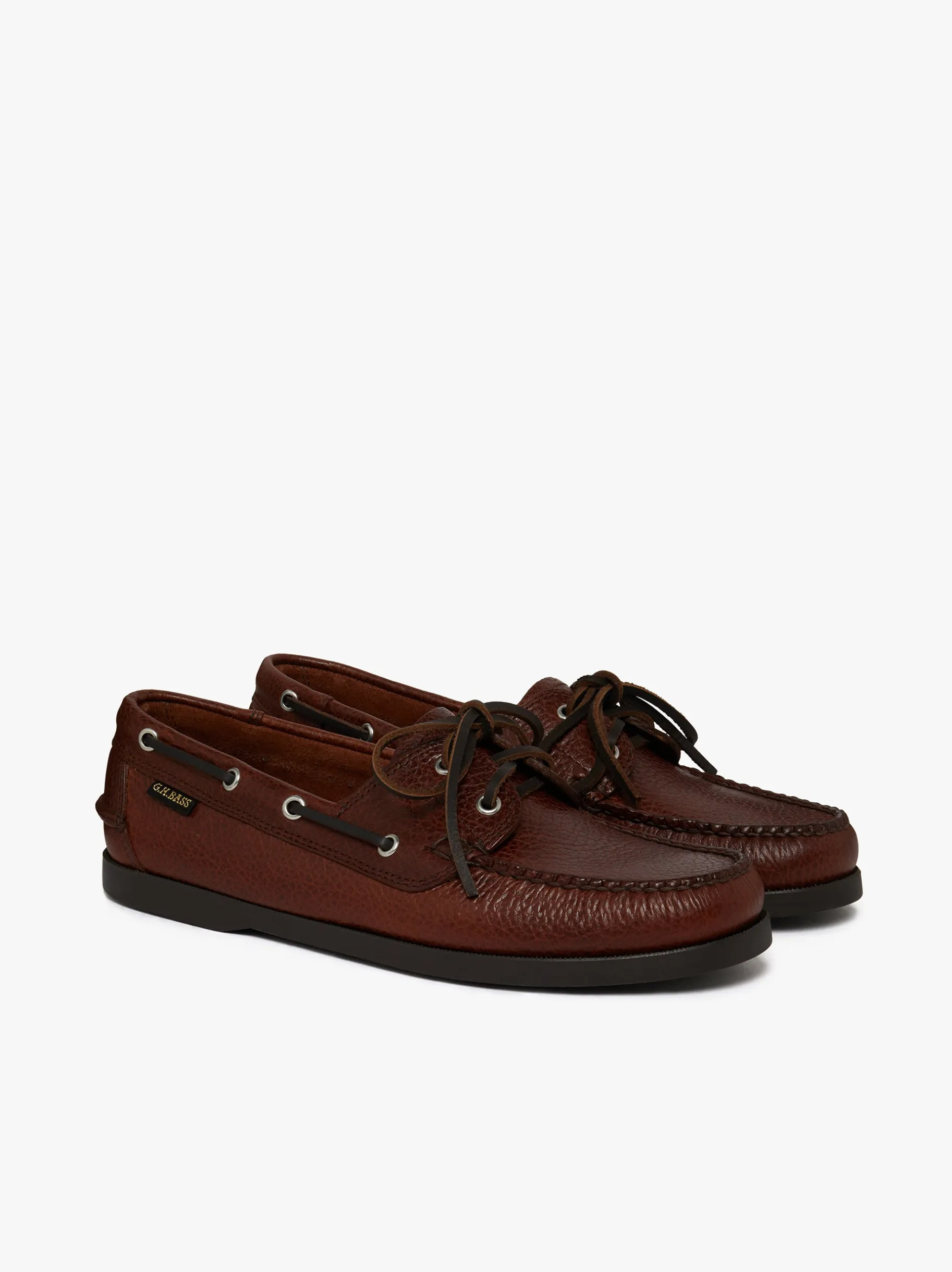 Sale Jetty II 2 Eye Boat Shoes Tumbled Leather Boat Shoes