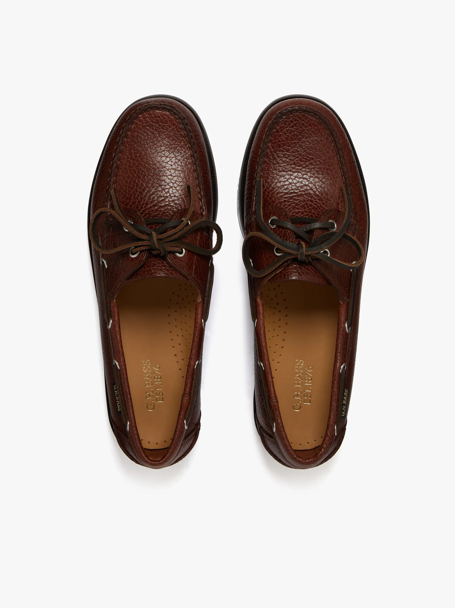 Sale Jetty II 2 Eye Boat Shoes Tumbled Leather Boat Shoes