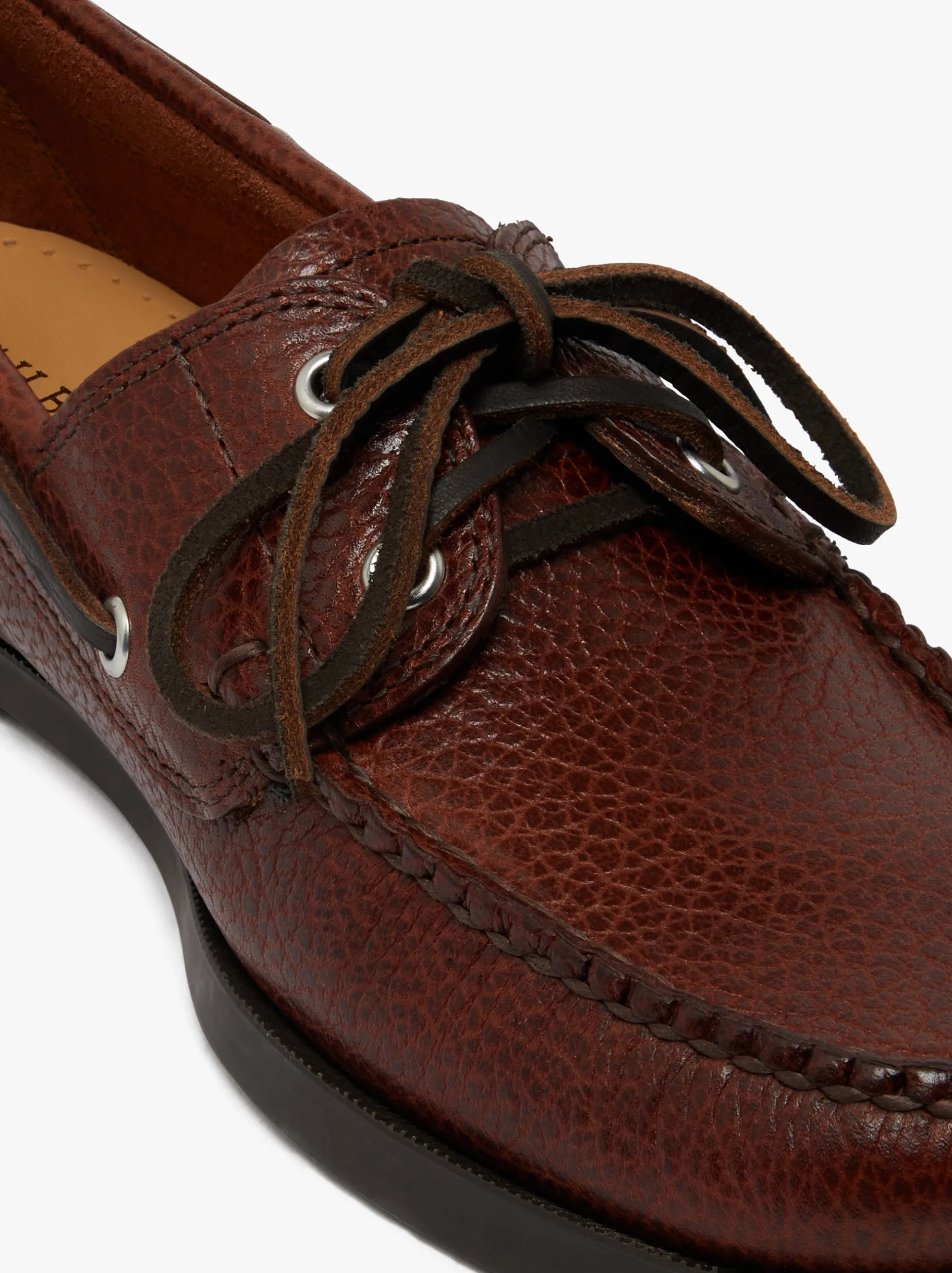 Sale Jetty II 2 Eye Boat Shoes Tumbled Leather Boat Shoes