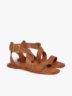 Online Marina Ankle Strap Sandal Leather Women Sandals