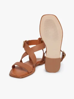 Online Marina Ankle Strap Sandal Leather Women Sandals