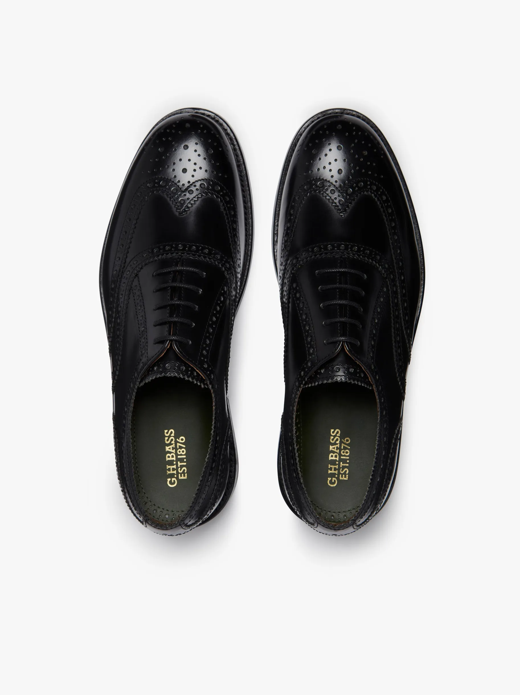 Online Monogram Double Brogue Wingtip Leather Derbys & Lace Ups