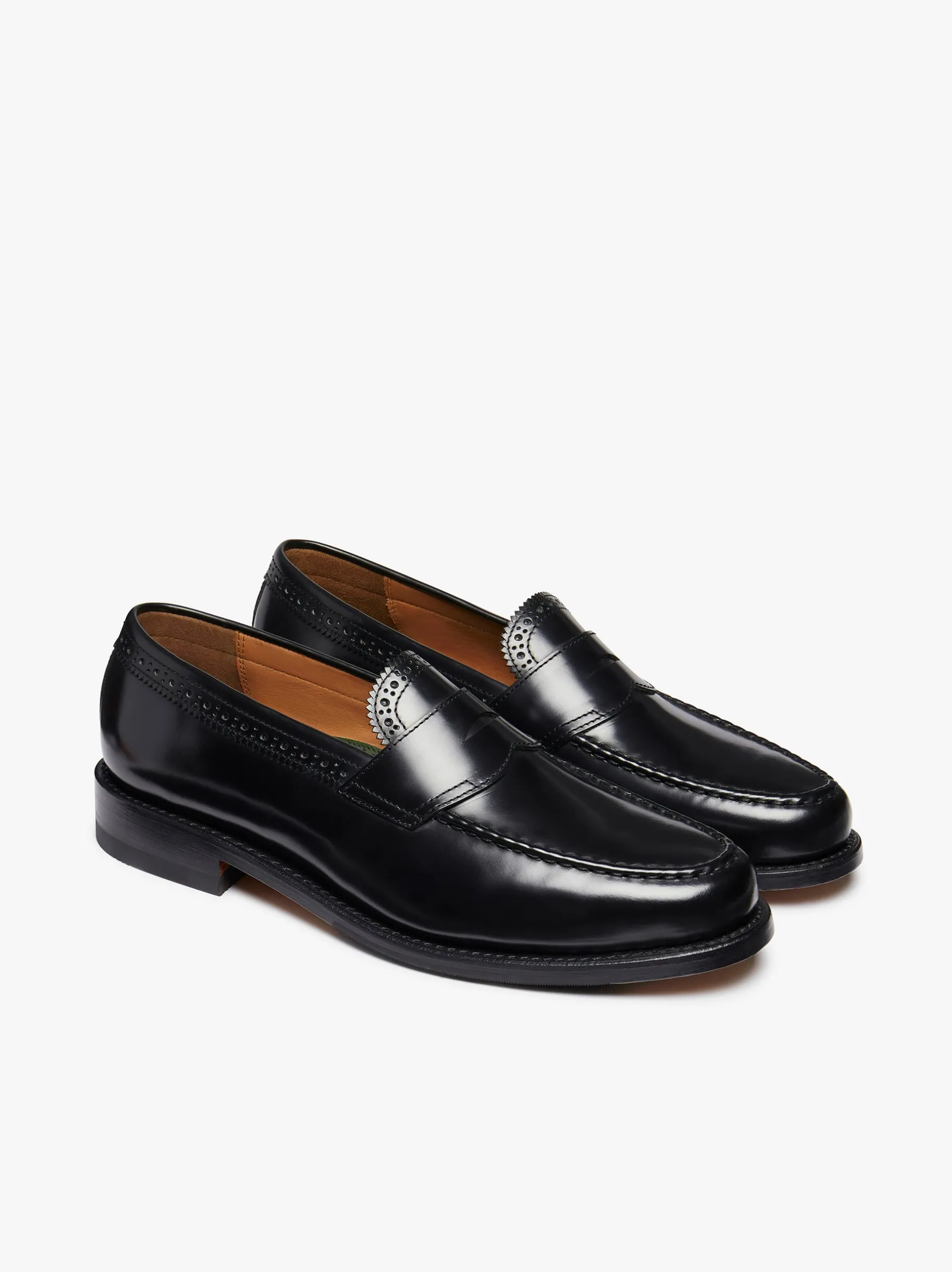 Monogram Loafers Leather Penny Loafers