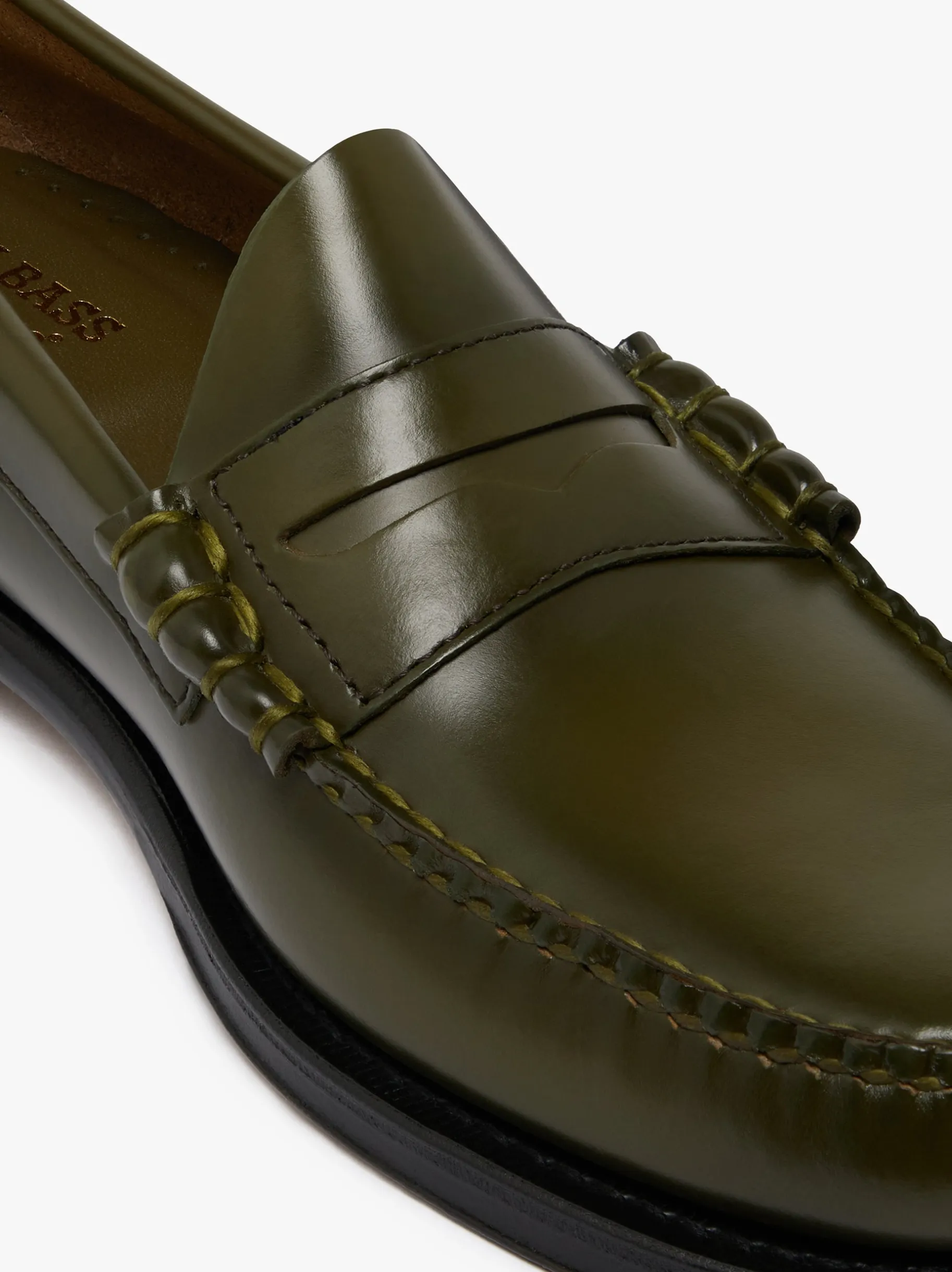 Online Weejuns Larson Penny Loafers green leather Penny Loafers