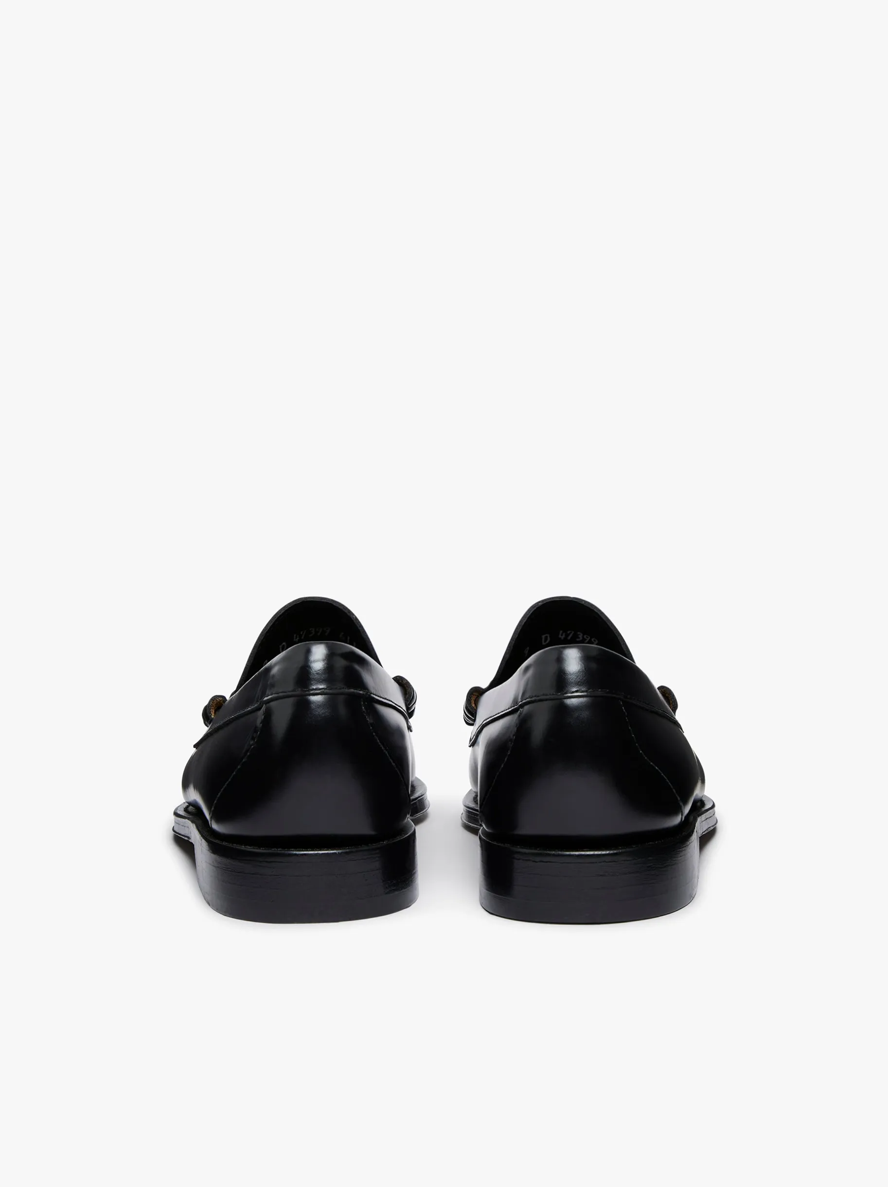 Weejuns Larson Weave Loafers Black & White Leather Penny Loafers