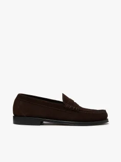 Sale Weejuns Larson Weave Loafers Suede Penny Loafers