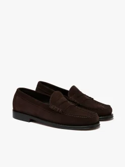 Sale Weejuns Larson Weave Loafers Suede Penny Loafers