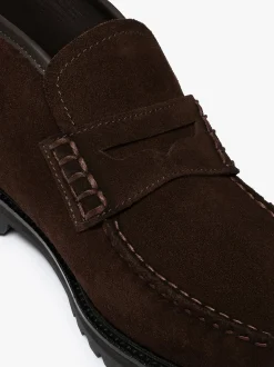 Weejuns Lug Boots Chocolate Suede Boots & Moccasins