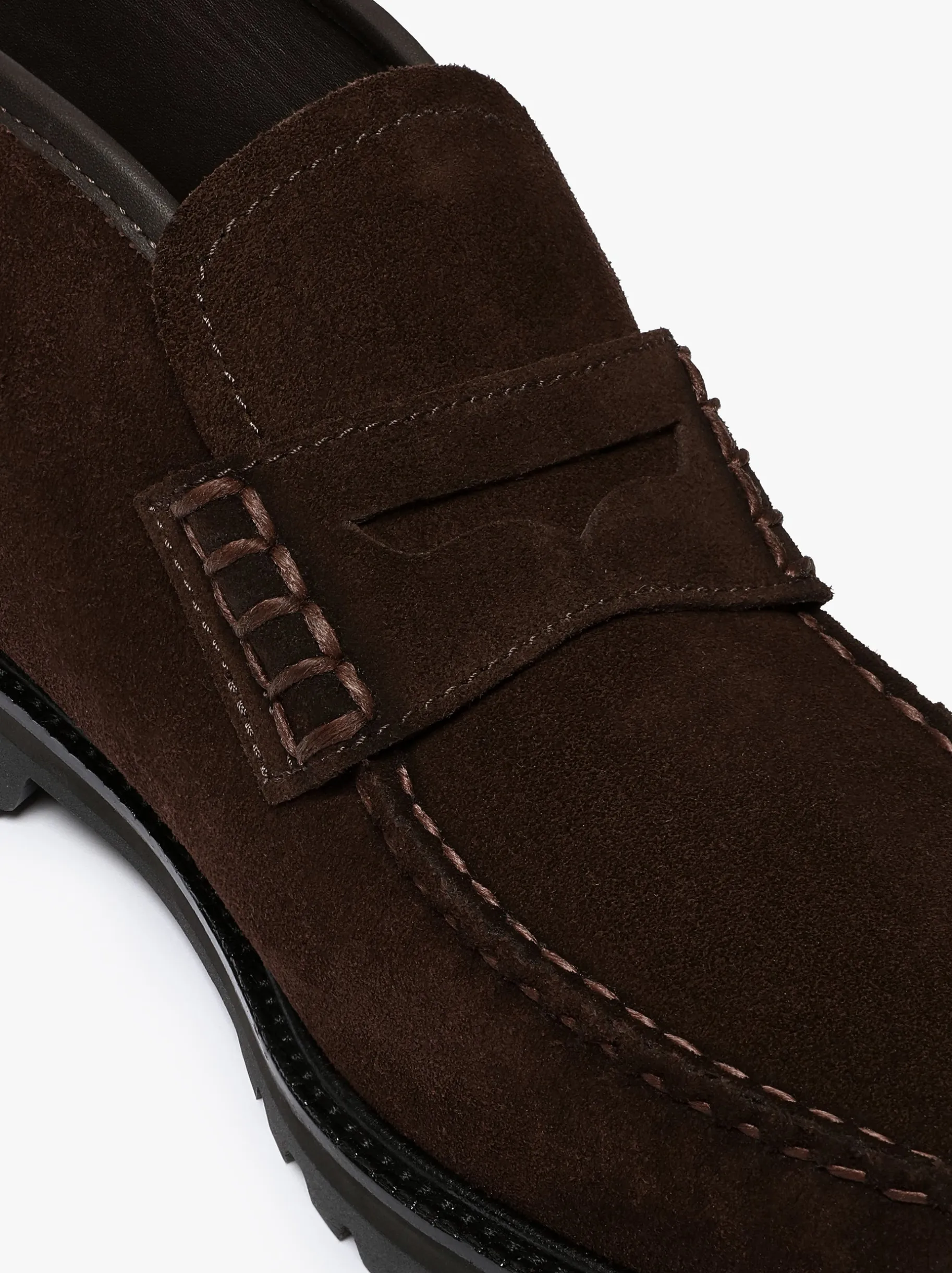 Weejuns Lug Boots Chocolate Suede Boots & Moccasins