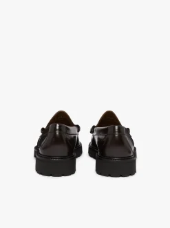 New Weejuns Lug Larson Penny Loafers leather with lug sole Chunky Loafers