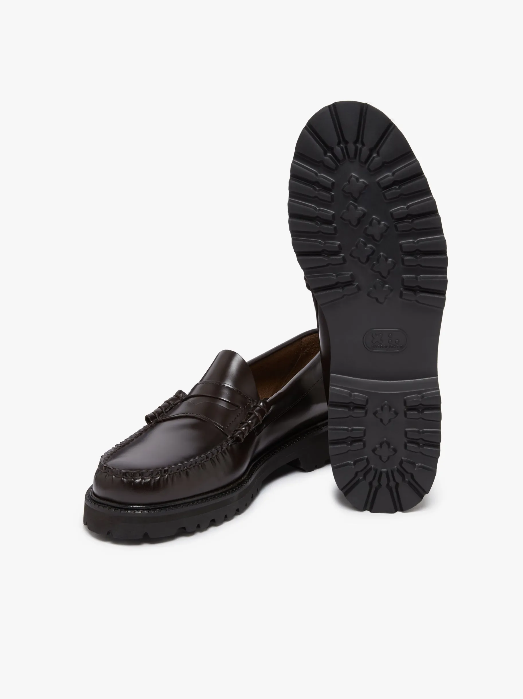 New Weejuns Lug Larson Penny Loafers leather with lug sole Chunky Loafers