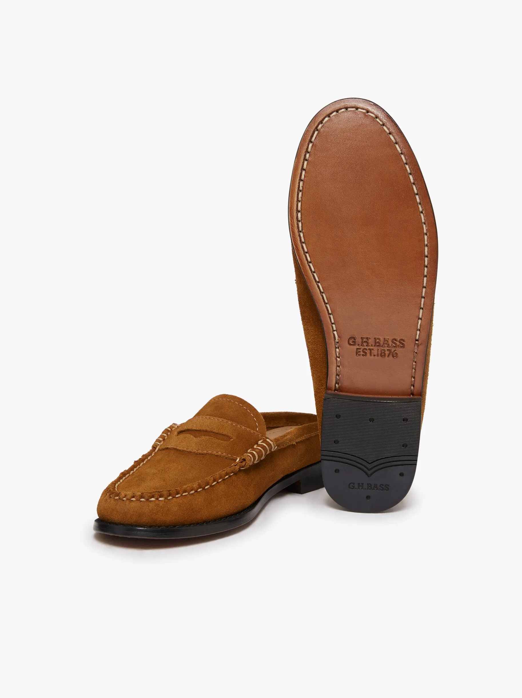 Online Weejuns Penny Slides suede Women Penny Loafers