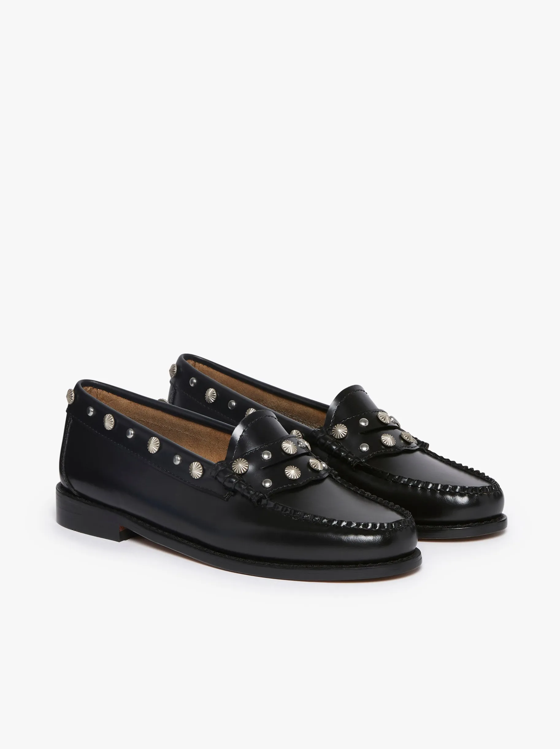 Best Weejuns Penny Stud Loafers Leather Women Penny Loafers