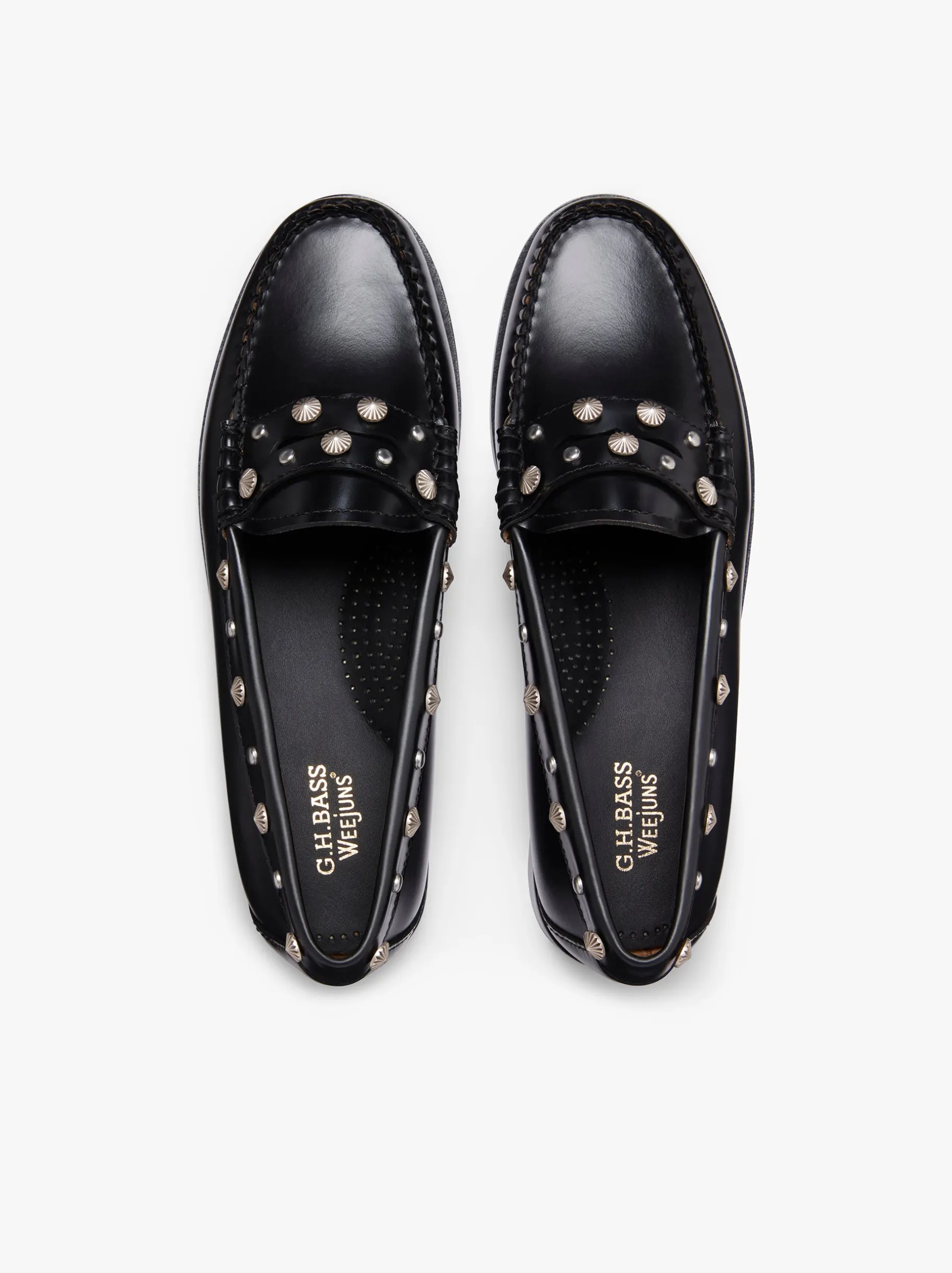 Best Weejuns Penny Stud Loafers Leather Women Penny Loafers