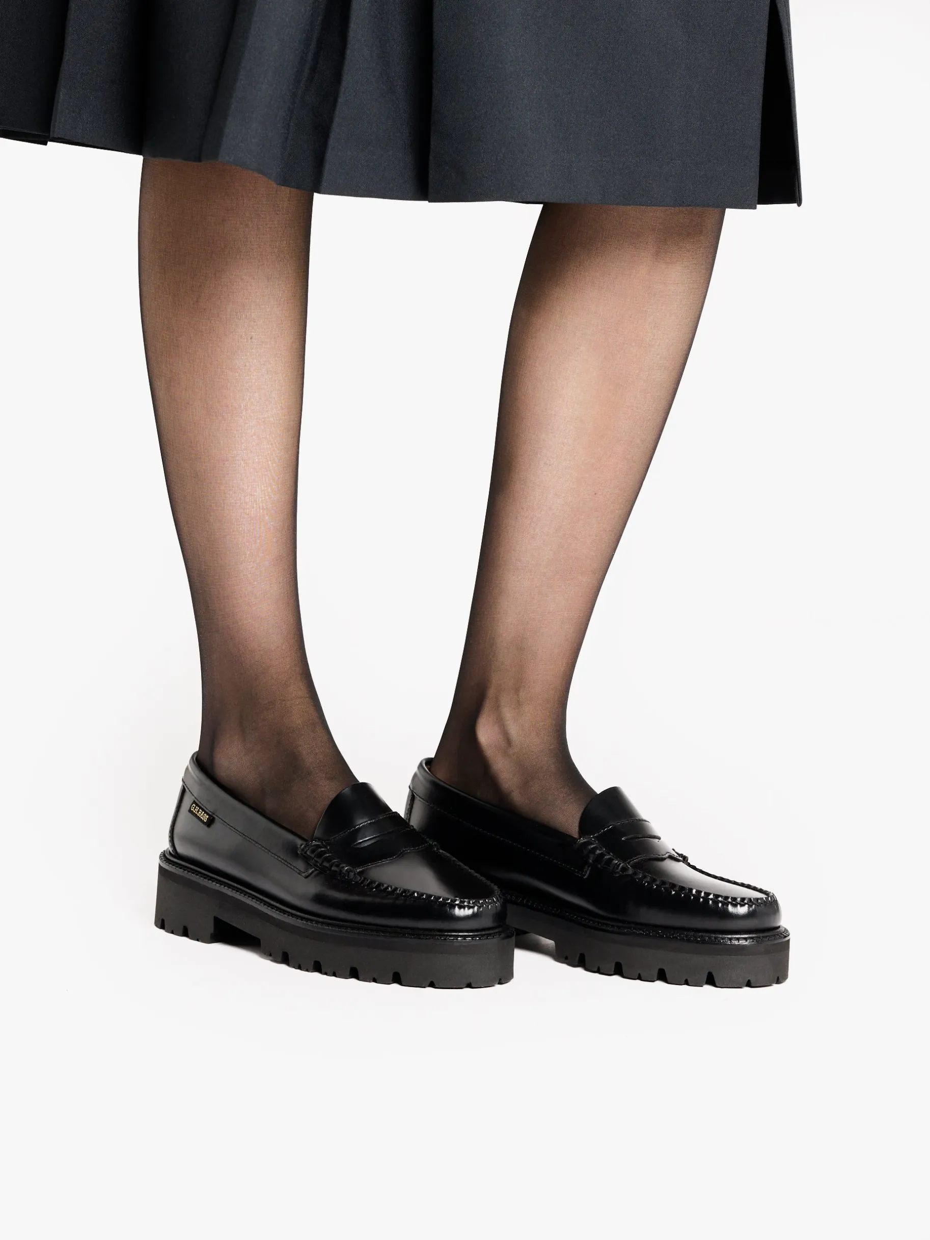 New Weejuns Super Lug Penny Loafers Leather Women Penny Loafers