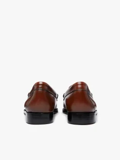Outlet Weejuns Venetian Loafers Cognac Leather Women Penny Loafers