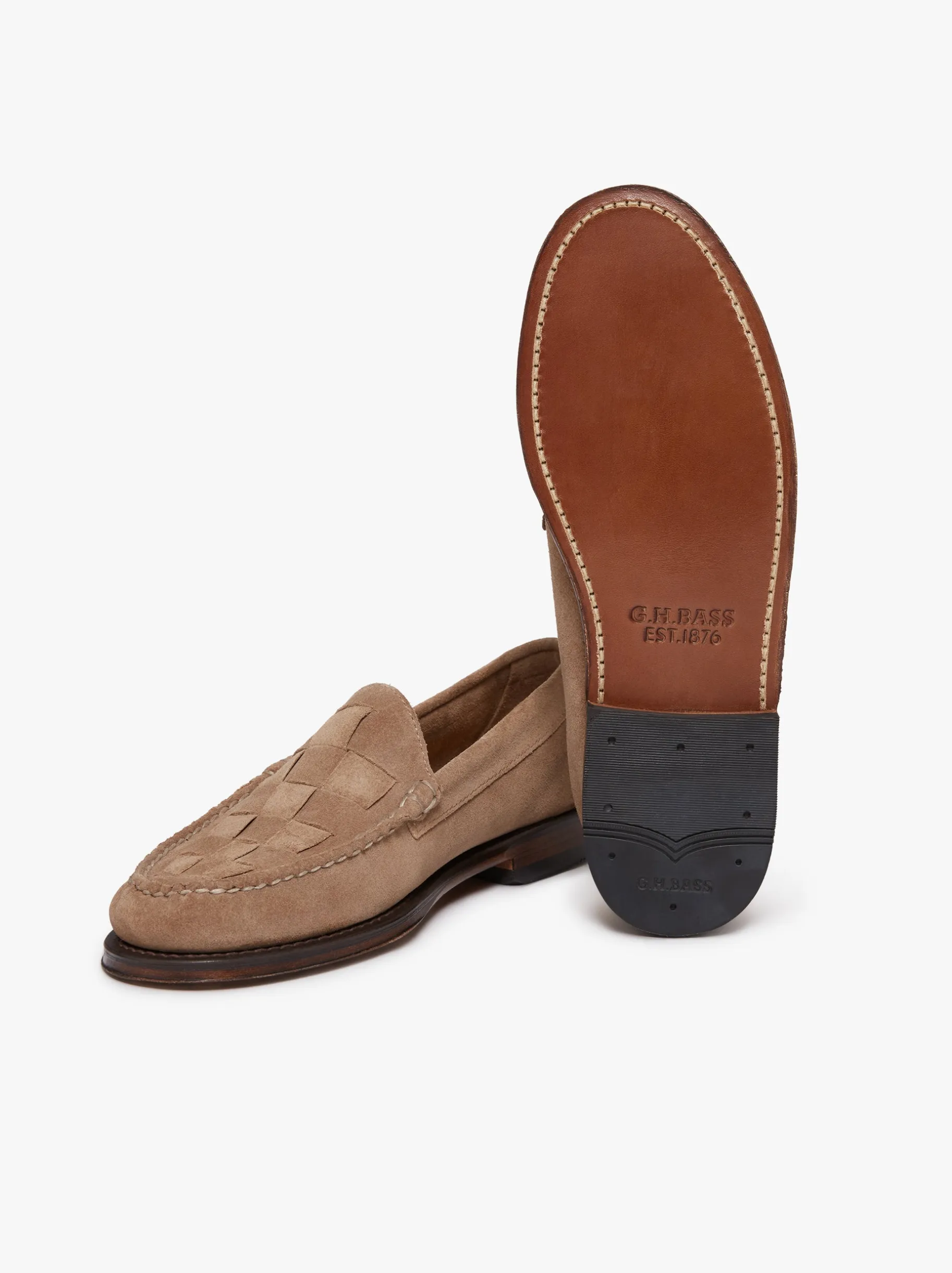 Discount Weejuns Venetian Weave Loafers suede with leather sole Venetian Loafers